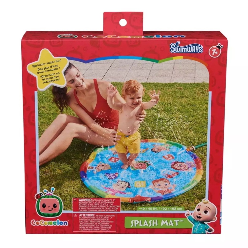Cocomelon Splash Mat for Kids 40 in  x 40 in